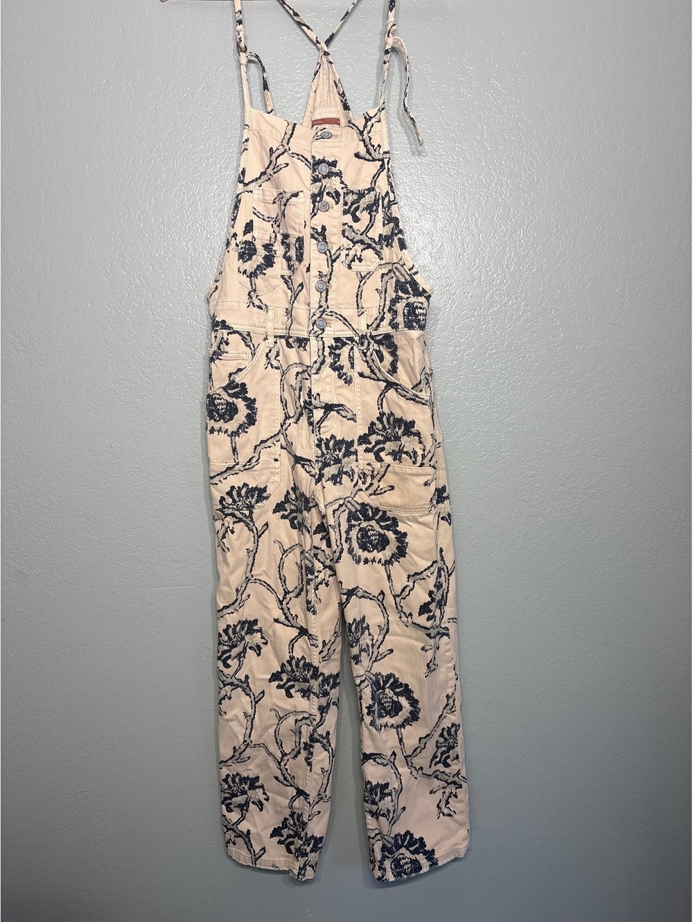 Anthropologie Pilcro The Painter floral overalls 29 - Picture 1 of 4